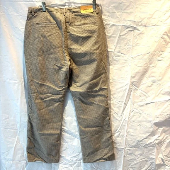 NWT L.L. Bean Classic Fit Petite Tan dress Pants SZ 12 P - Picture 2 of 10